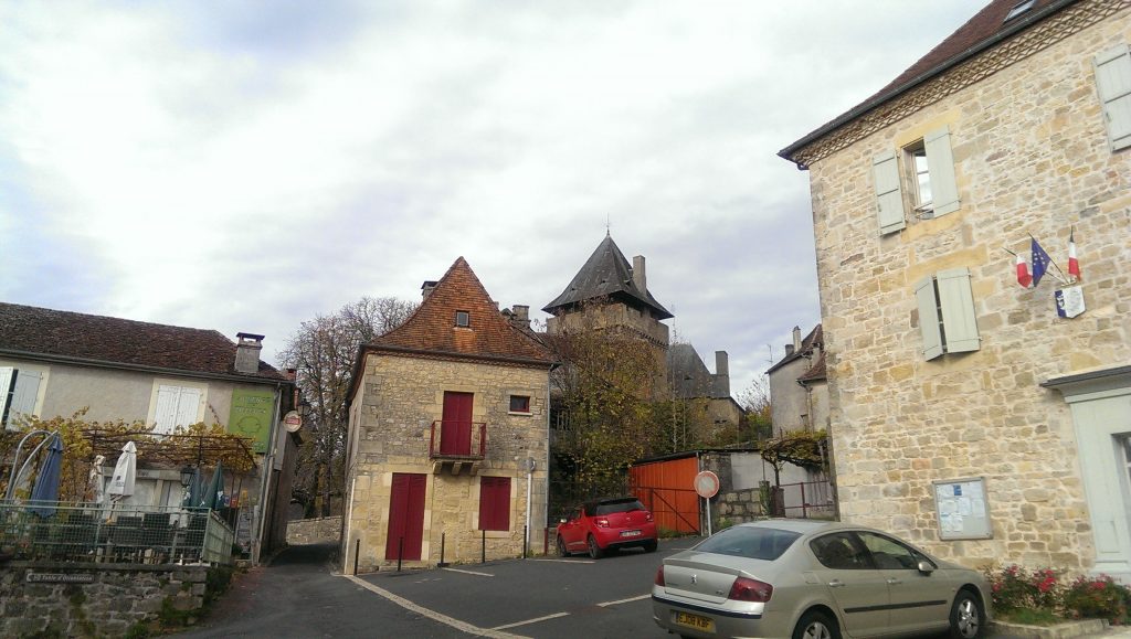 The Mairie, the Auberge and the Chateau beyond