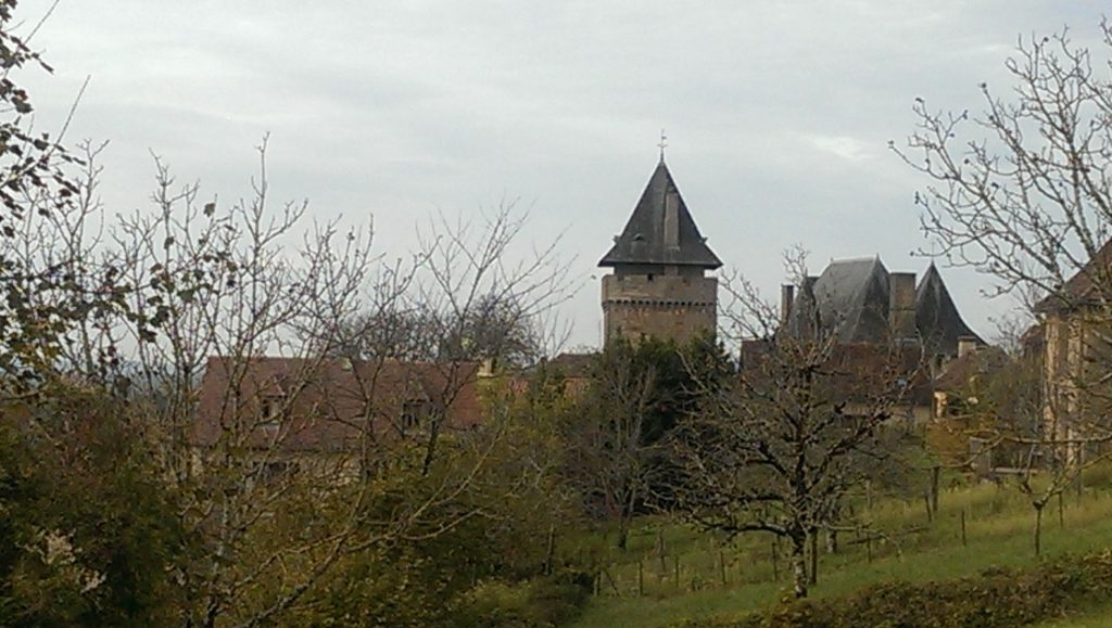 The Chateau across the autumnal gardens