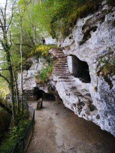 La Roque Saint Christophe stairway